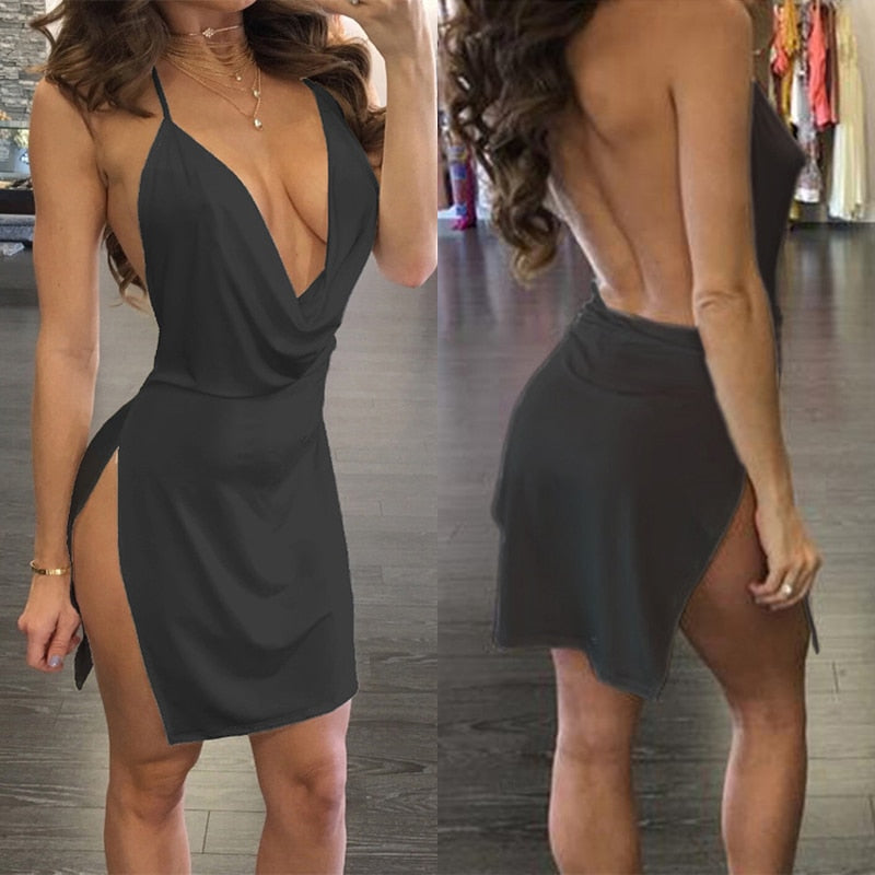 VESTIDO DE VERANO CON ESPALDA DESCUBIERTA SEXYYY